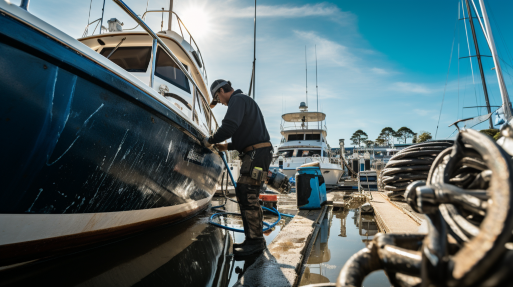 boat hull cleaning